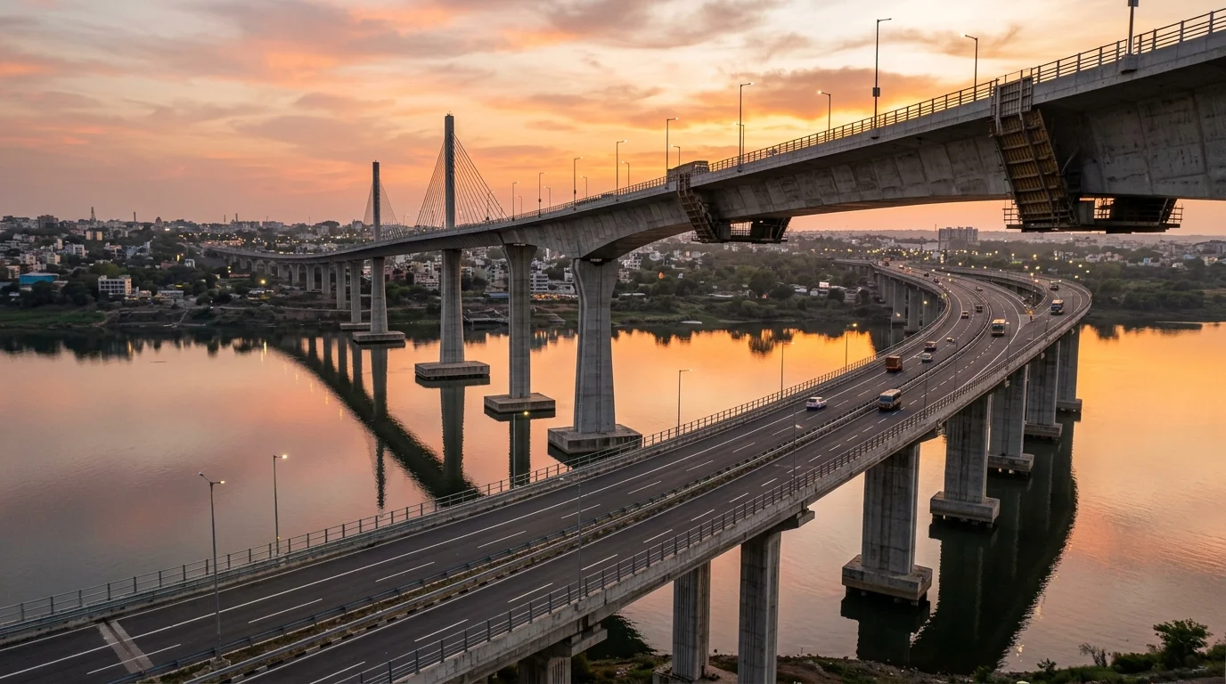 Major 4-Lane Precast Segmental River Bridge & Elevated Approach Viaduct